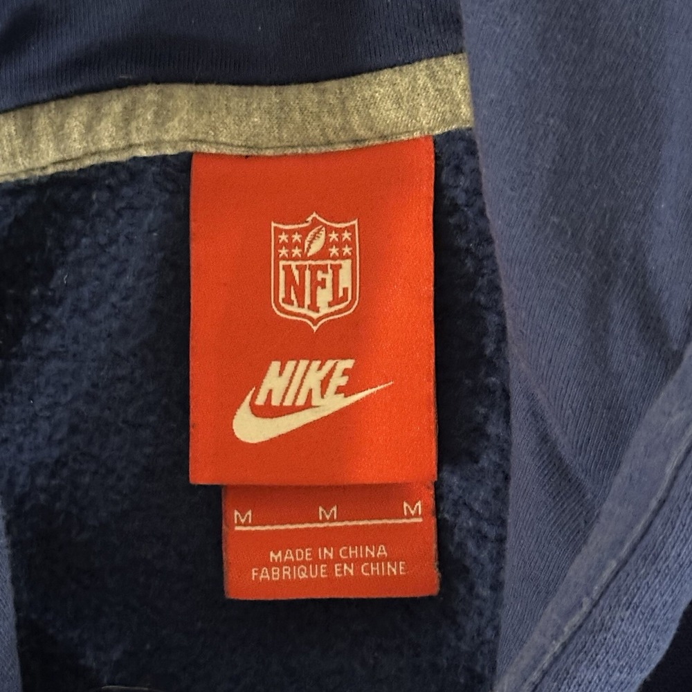 Nike NFL New York Giants Hoodie Men's M Blue Pullover Giants Stadium Football - Picture 7 of 8
